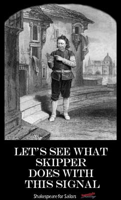 Shakespeare for Sailors funny art foredeck humor using