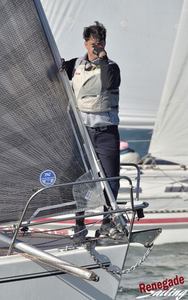 sailor ham on a sailboat