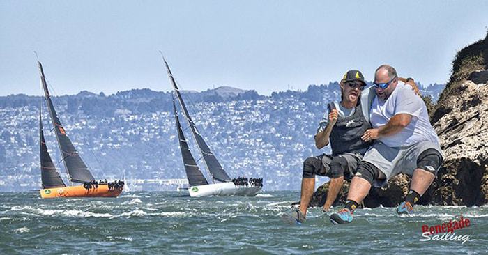 Impossible Sailing Renegade Sailing San Francisco Alcatraz Island two sailors
