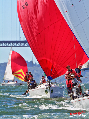 san francisco j105 big red spinnaker