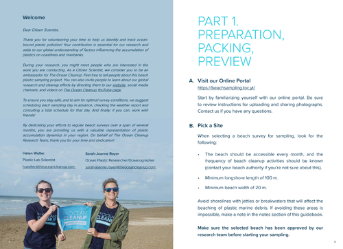 beach plastic booklet welcome greeting page