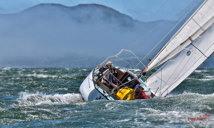 Belvedere great schooner regatta 2023 Neja in waves Renegade Sailing for album