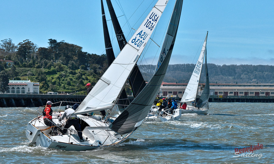 Spring fest Flyer Knarr Golden Gate Bridge splash regatta 2023 Renegade Sailing
