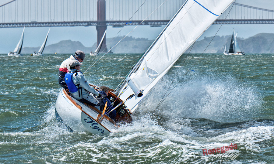 Spring fest Flyer Knarr Golden Gate Bridge splash regatta 2023 Renegade Sailing